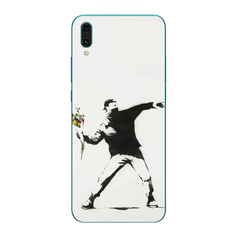 N425 стрит-арт Мягкий ТПУ силиконовый чехол для huawei Y5 Y6 Y7 Y9 премьер-профессионал 2017