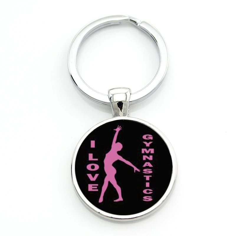 Новое поступление 2017 модный я люблю гимнастику брелок для женщин мужчин