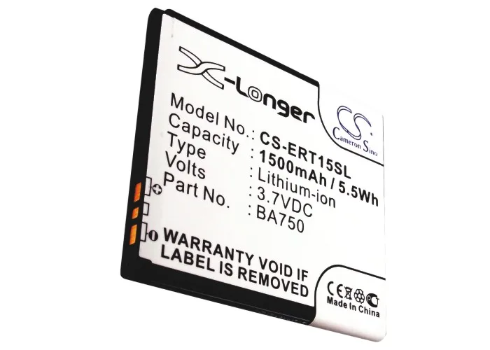 Аккумулятор Cameron Sino 1500 мАч BA750 для Sony Ericsson Anzu LT15a LT18 LT18A Polo X12 Xperia Acro IS11S SO 02C Sola Acro|battery