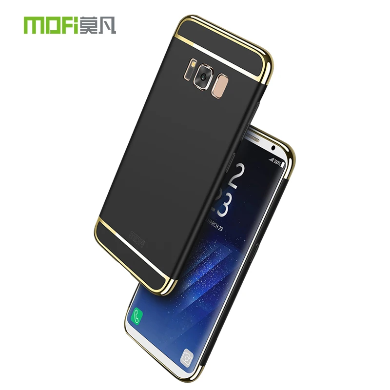 Для Samsung S8 чехол бампер Galaxy задняя крышка роскошный mofi тонкий жесткий 3 в 1