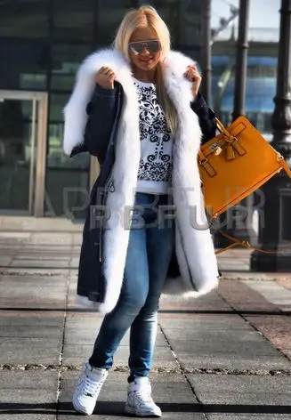 ARLENESAIN fur parka2017 женская модель из натурального Лисьего меха шуба 739|real fox coat|fur coat