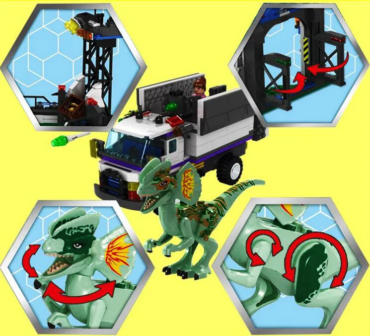 Совместимый мир Юрского Периода Динозавры игрушки T-Rex строительные блоки кирпичи игрушки для детей