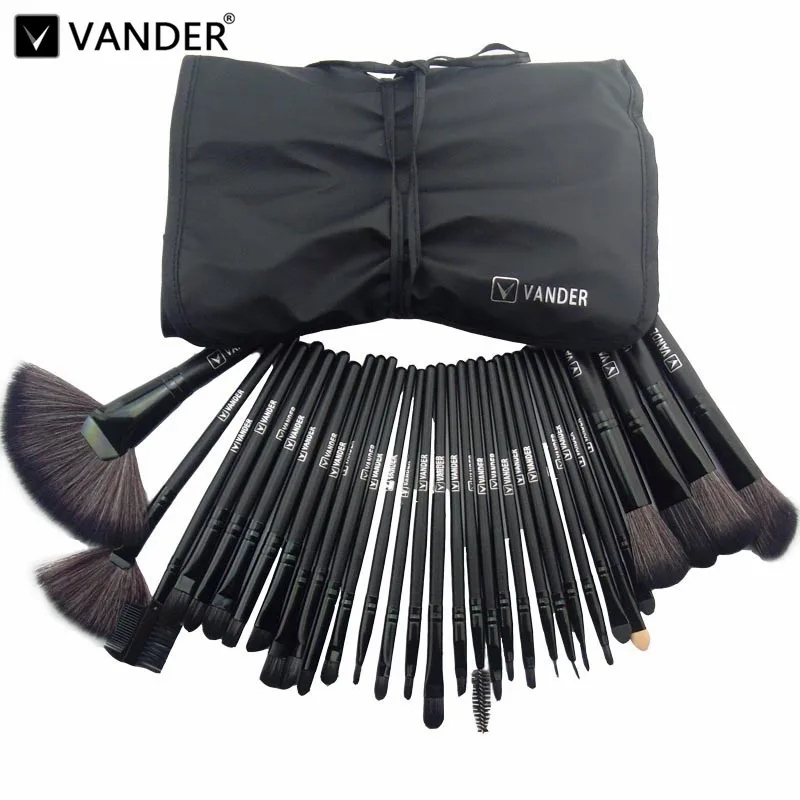 32 шт. кисти для макияжа Профессиональная мягкая косметика набор кисть основы