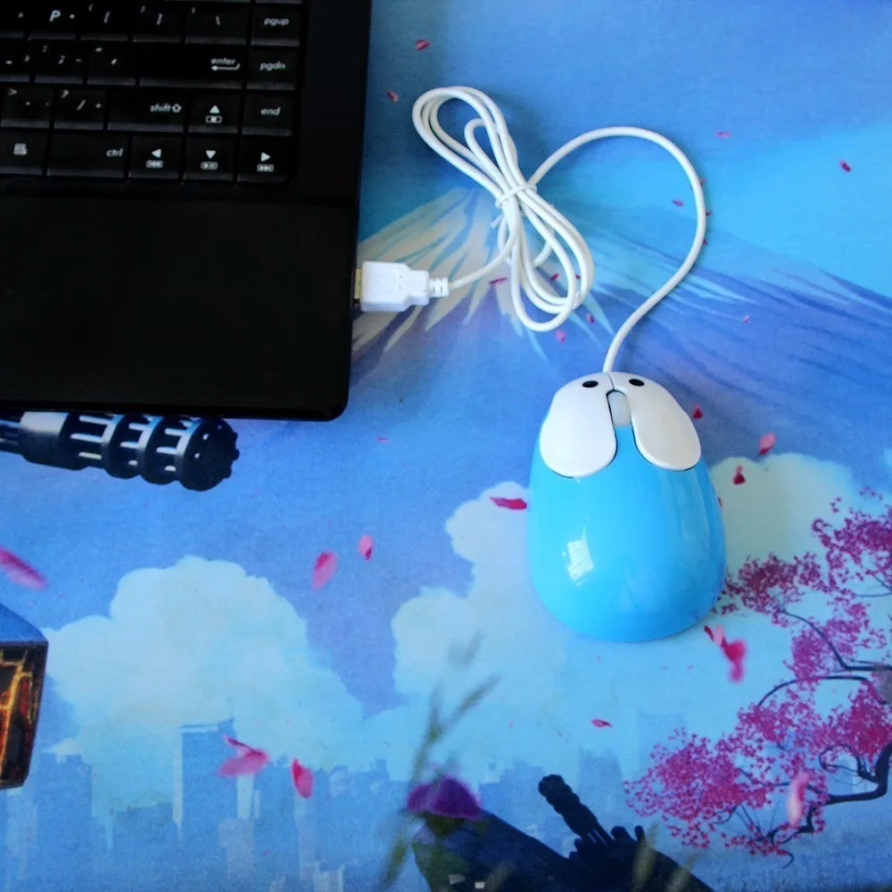 Мини Проводная компьютерная мышь милые животные оптический Usb кабель Mause милый мультяшный кролик портативный розовый подарок мыши для детей для ноутбука