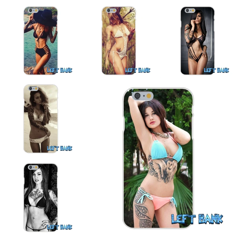 Для iPhone 4 4S 5 5S 5C SE 6 6S 7 Plus тату бикини Сексуальная Девушка Мягкий Силиконовый ТПУ