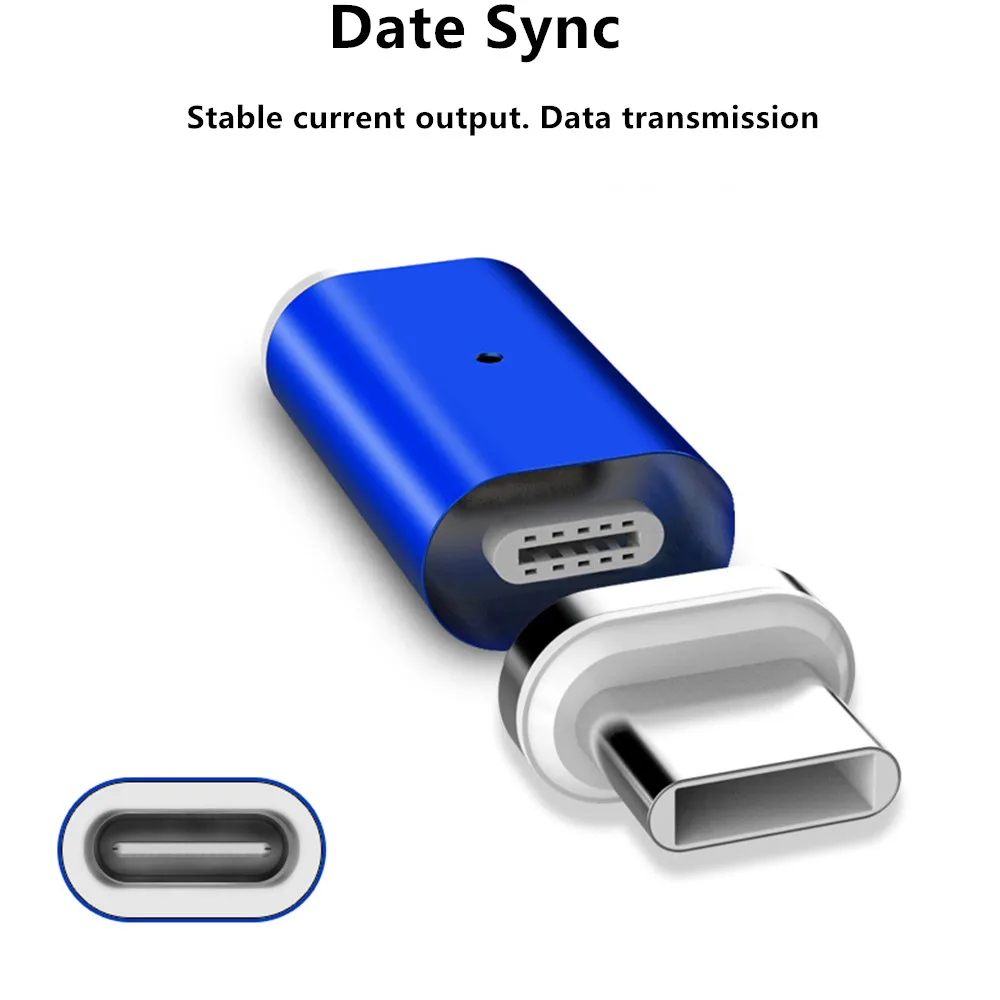 Type C к Micro/для lightning Магнитный адаптер для iPhone/Android кабель конвертер Тип Micro USB