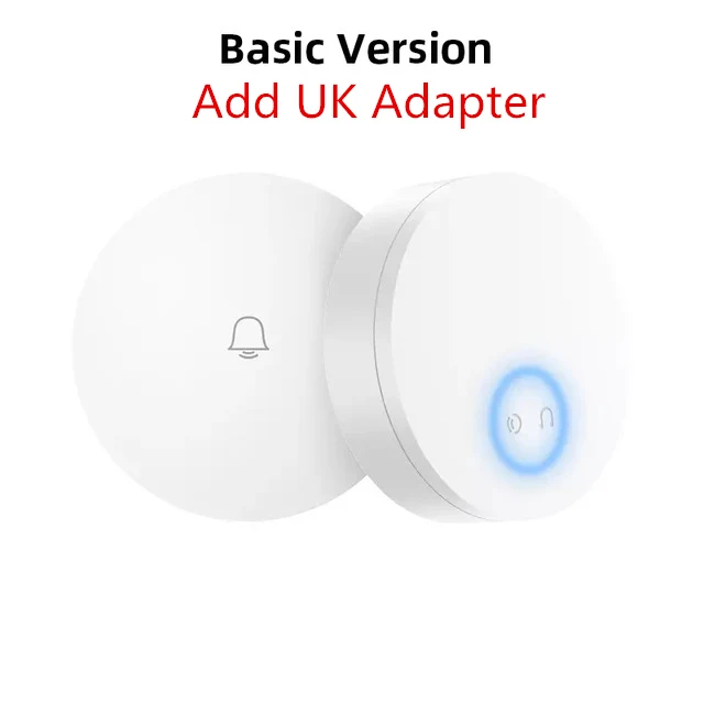 basic add UK adapter Xiaomi Linptech самогенерирующий беспроводной дверной звонок без батареи без проводки отключение памяти привычки переменного тока 110-240 В Работа с приложением mihome - Цвет: basic add UK adapter