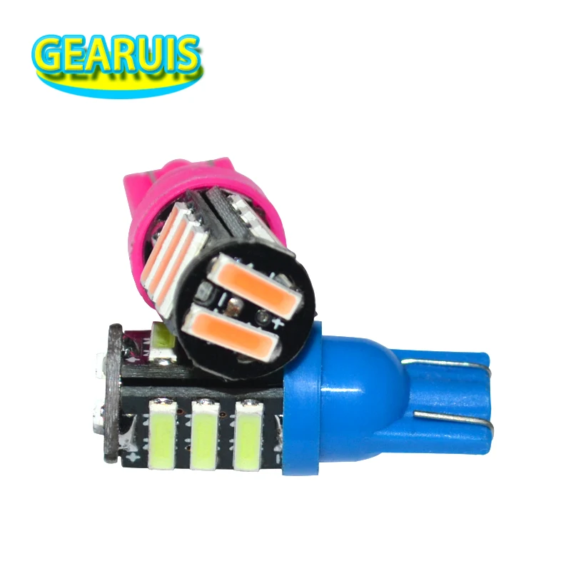 10 шт. супер яркий Автомобильный Клин T10 11 SMD 7020 LED 80MA W5W 194 168 номерной знак