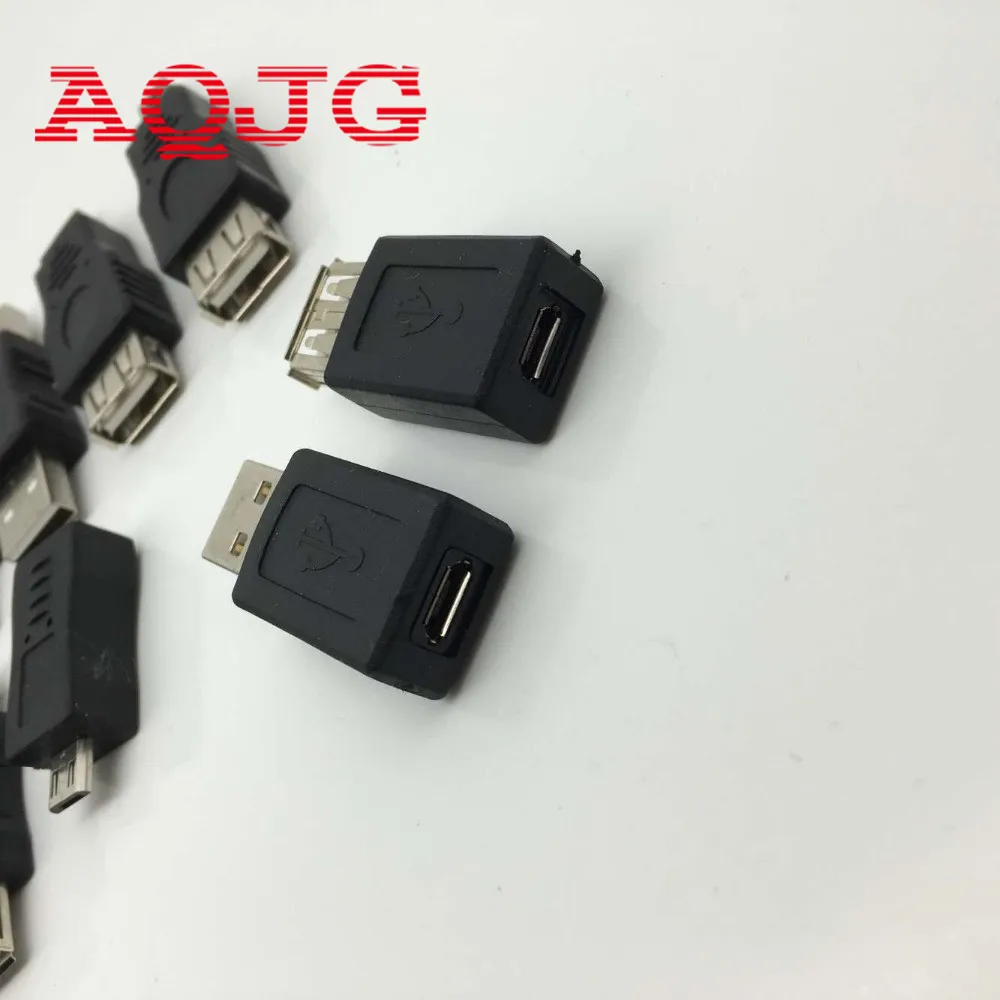 AQJG USB 2 0 UN2F OTG 5pin F/M адаптер конвертер папа к женскому Micro банк питания кабель Imprimante