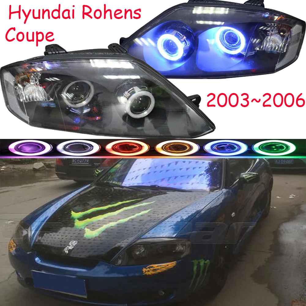 2 шт. Тюнинг автомобилей для автомобиля фара lamRohens купе фары 2003 ~ 2006 Rohens Bi Xenon