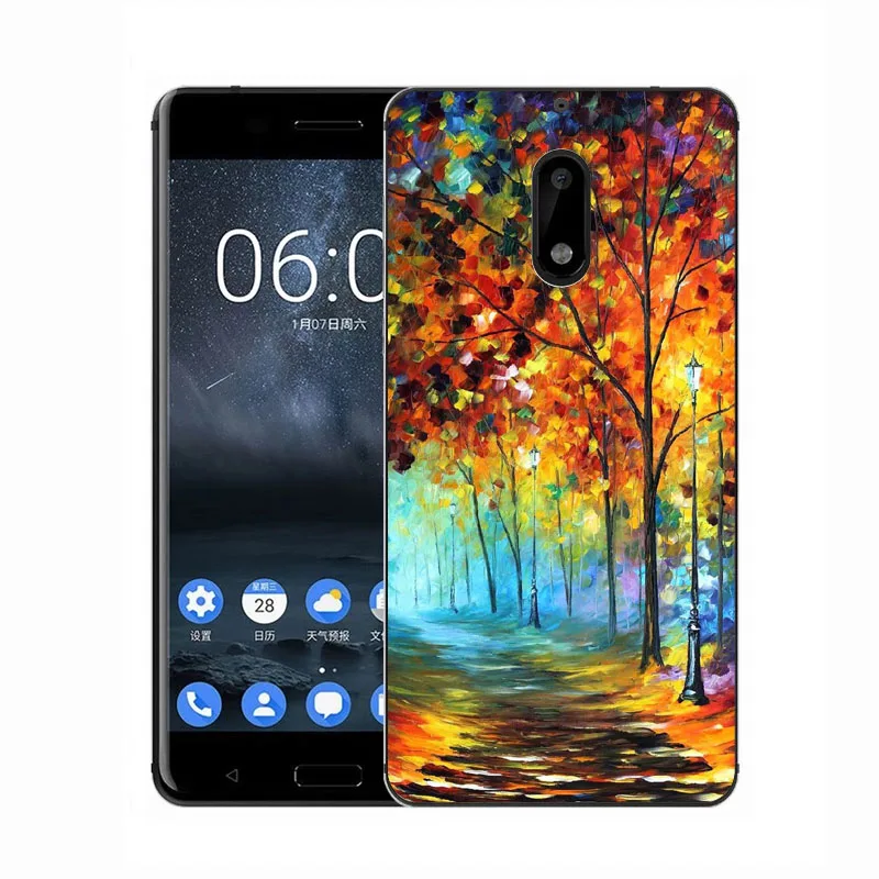 Чехол для Nokia 6 силиконовый чехол 3 5 с объемным рельефным рисунком мягкий из ТПУ