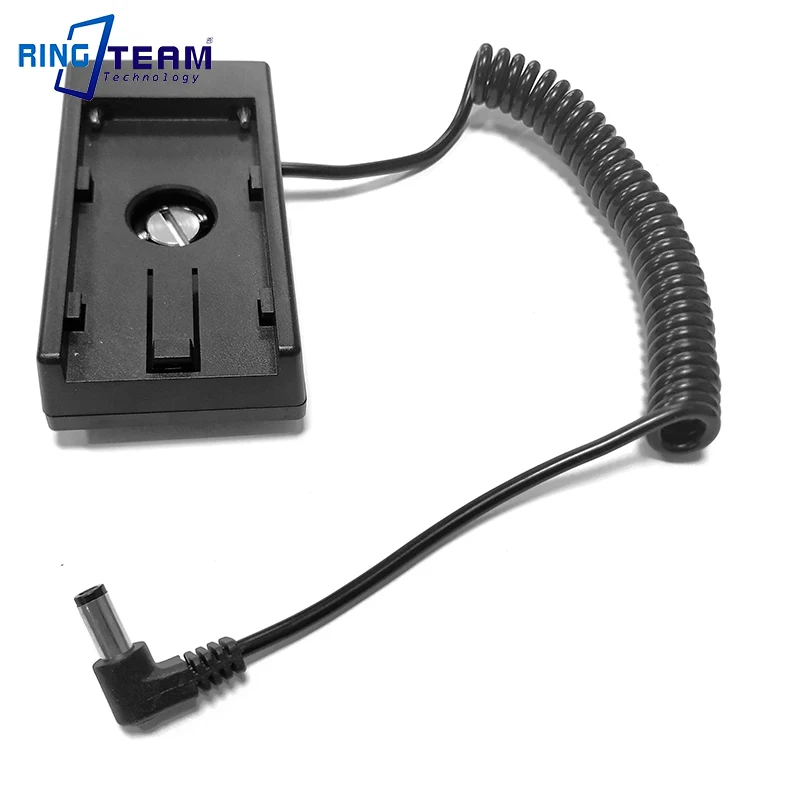 7.2V / 12V NPF Serial Battery Base Holder Mount Adapter Plate Built-in a Coiled DC Cable for Digital Cameras Lights Monitors ... |