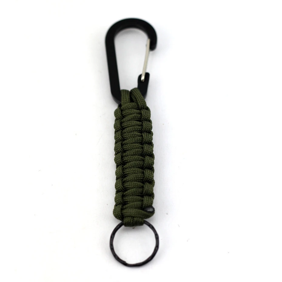 

YINGTOUMAN 10pcs/lot Hot Outdoor Quickdraw Hang Buckle EDC Multi Tools Multi-function Survive Umbrella Cord Key Ring
