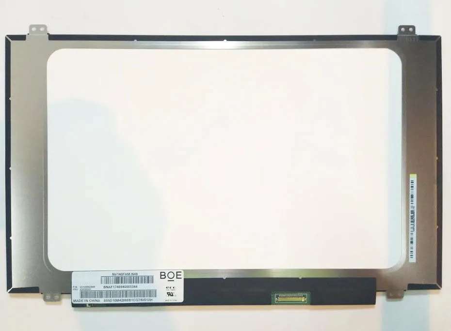 Для Boe NV140FHM N49 для Lenovo fru 5D10M42868 матовый светодиодный дисплей FHD 1080P IPS eDP 30 контактов