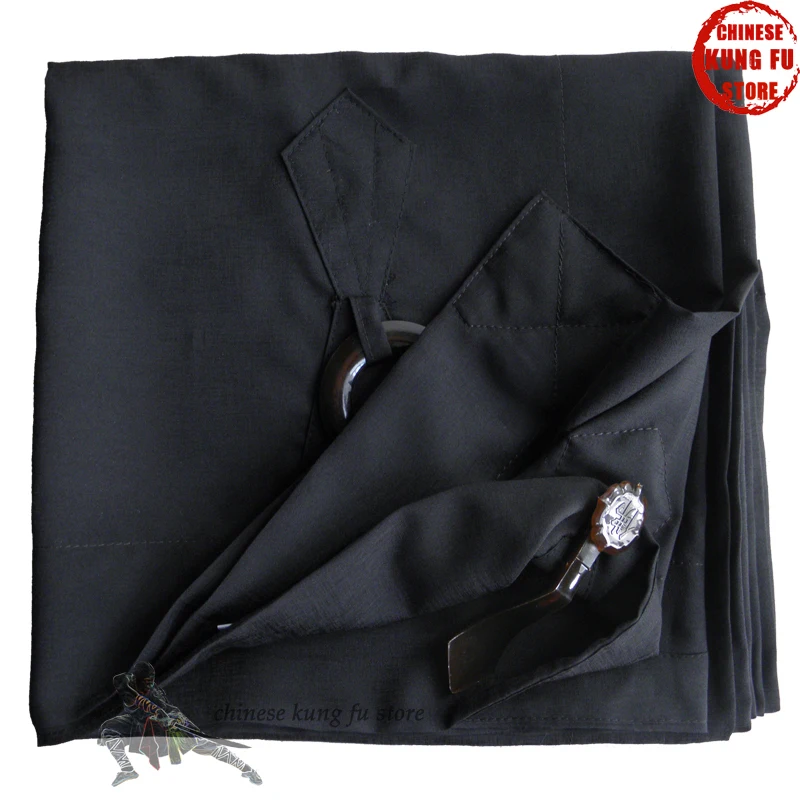Черный цвет кеза буддийский халат шаолин монах платье кунг фу костюм