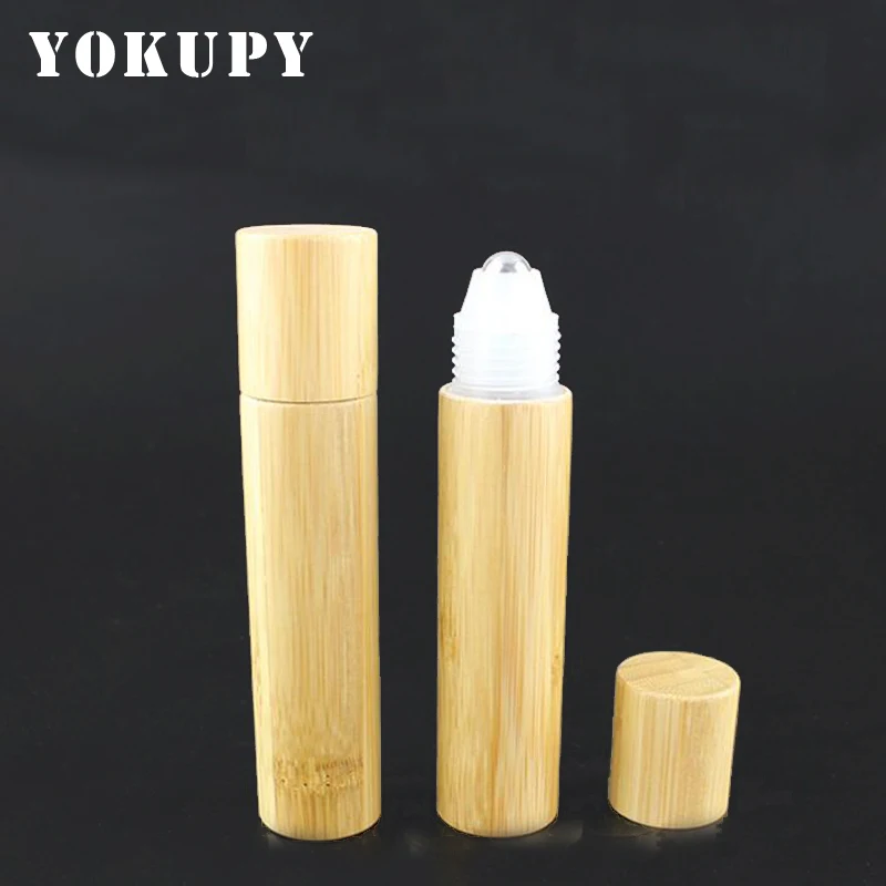 Новый 15 мл бамбуковый рулон на пластиковый флакон для духов 15cc Eyecream Контейнер со
