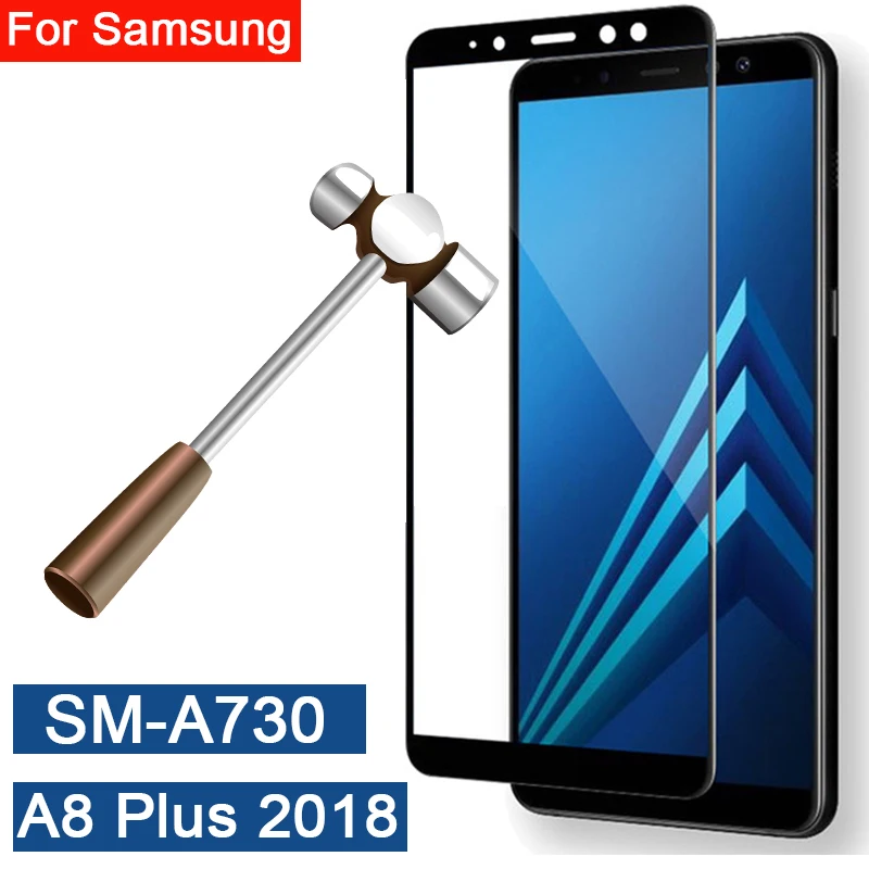 Закаленное стекло для Samsung A8 plus 2018 2 шт. защита экрана защитный чехол Galaxy A 8 8A A82018 A730