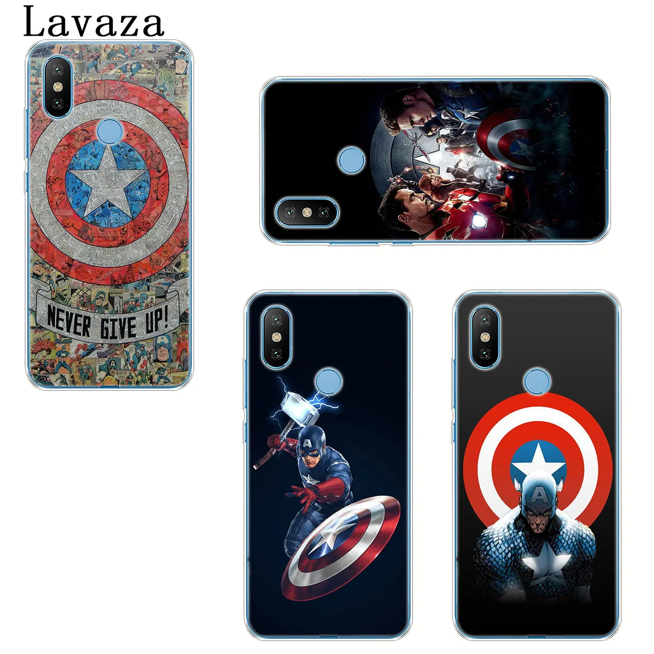 Чехол для телефона Lavaza Captain America shield Marvel Xiaomi MI 9 9T A3 PRO CC9 CC9E 8 A2 Lite SE A1 pocophone f1 6 6X 5S 5X MAX 3