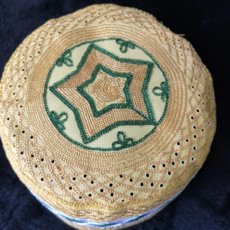 Мужские Арабские исламские молитвенные шляпы топи африканские Kippah головной убор s мусульманская индийская еврейская шляпа желтый Бог Musulman Hombre Кепка boina