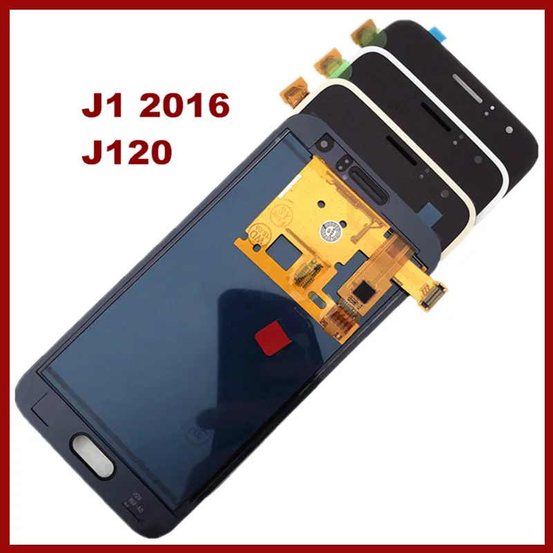 LCDS для Samsung Galaxy J1 2016 J120 J120F J120M J120H сенсорный экран дигитайзер сенсор ЖК дисплей в