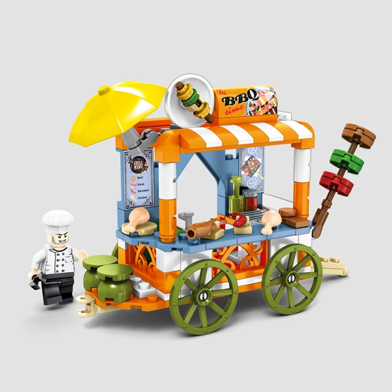 Sembo Creator серия мини Магазин DIY уличный магазин обеденный автомобиль строительные