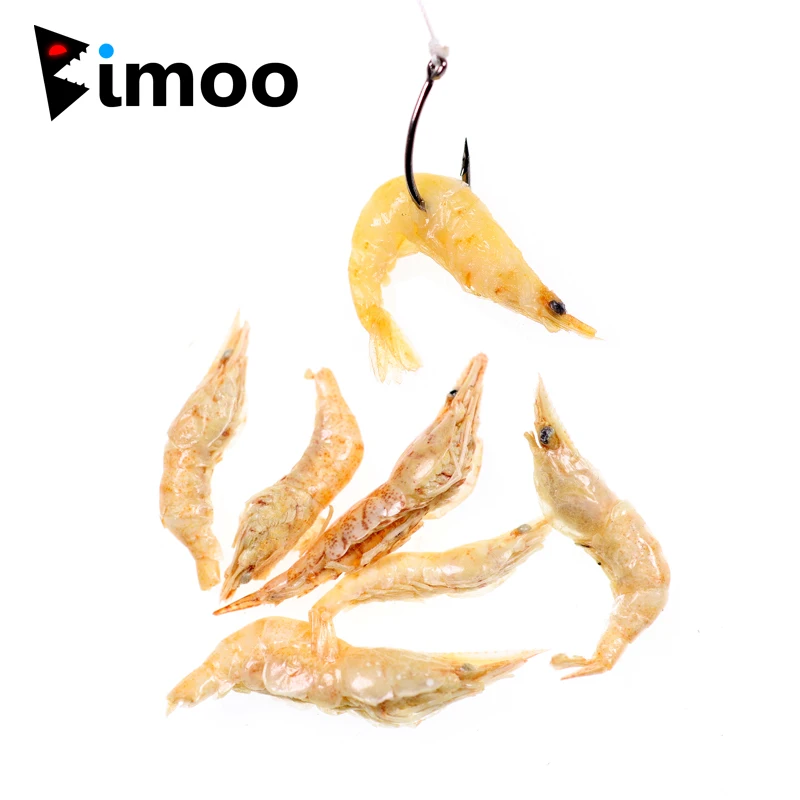 

Bimoo Freeze Dried Fishing Pawn Freshwater Shrimps for Winter Saltwater Fishing Makerel Carp Fishing Bait Pet Fish Hook Bait