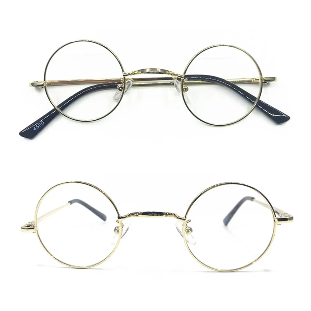 

Spring Hinges Vintage 40 43 45mm Round Eyeglass Frames Full Rim Rx able Glasses