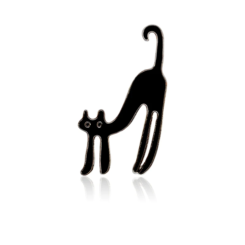 1 шт. белая красная синяя черная брошь котенок с котом металлические булавки для