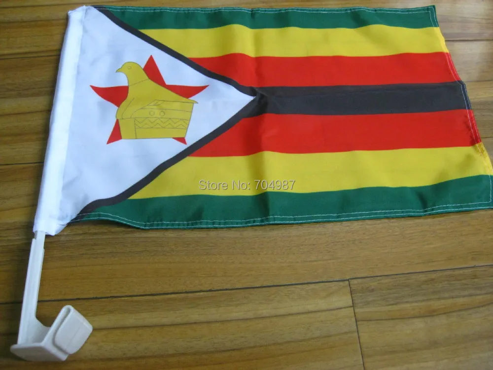

30 x 45 cm zimbabwe car window banner flag free shipping