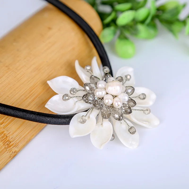 Europe and the United States big brand with same natural pearl fire freshwater necklace long paragraph wild simple | Украшения и