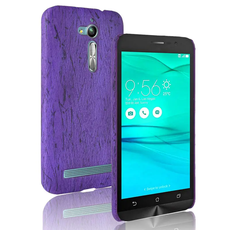 Чехол для Asus Zenfone Max Plus M1 ZB570TL Жесткий из поликарбоната с текстурой древесины +