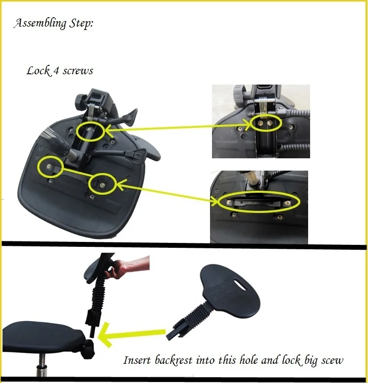 Ногтей ног мастерской вращения Лифт стул PU сиденье лаборатории тестирования