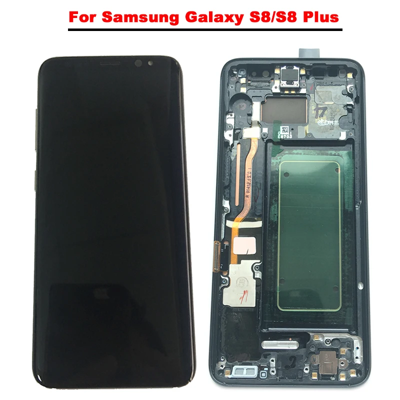 Super AMOLED ЖК дисплей для Samsung Galaxy S8 G950 Дисплей плюс G955 Сенсорный экран дигитайзер