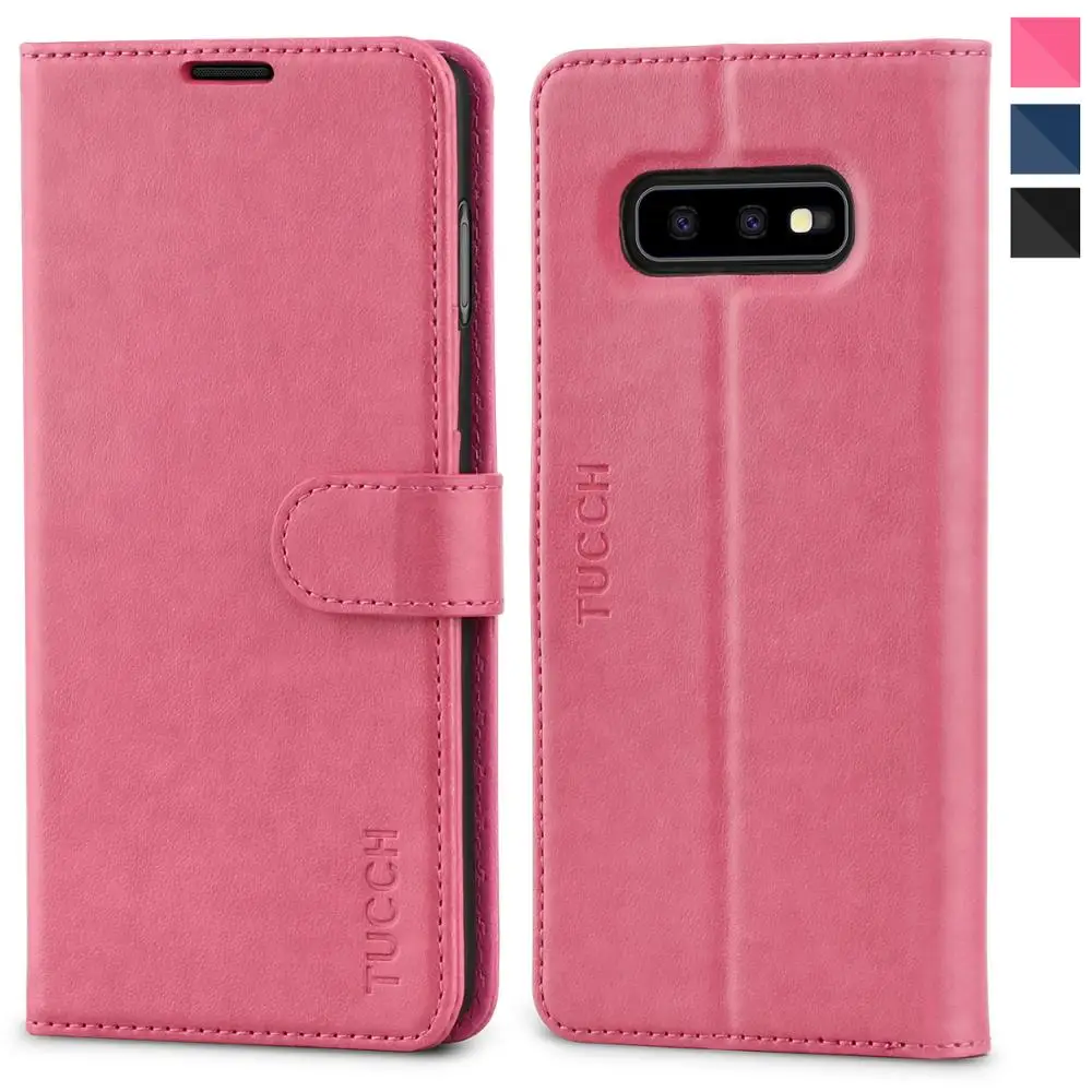 Чехол-бумажник tuch для Galaxy S10 Edge, чехол-книжка из искусственной кожи премиум-класса с 3 слотами для карт, держатель-подставка, блокировка RFID для S10E