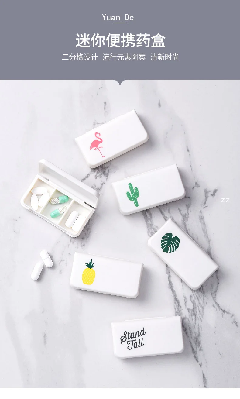2 шт. 3 сетки портативный Pill Cutter разветвители белый Творческий Pill Box складной Pill Чехол Контейнер для медикаментов Органайзер