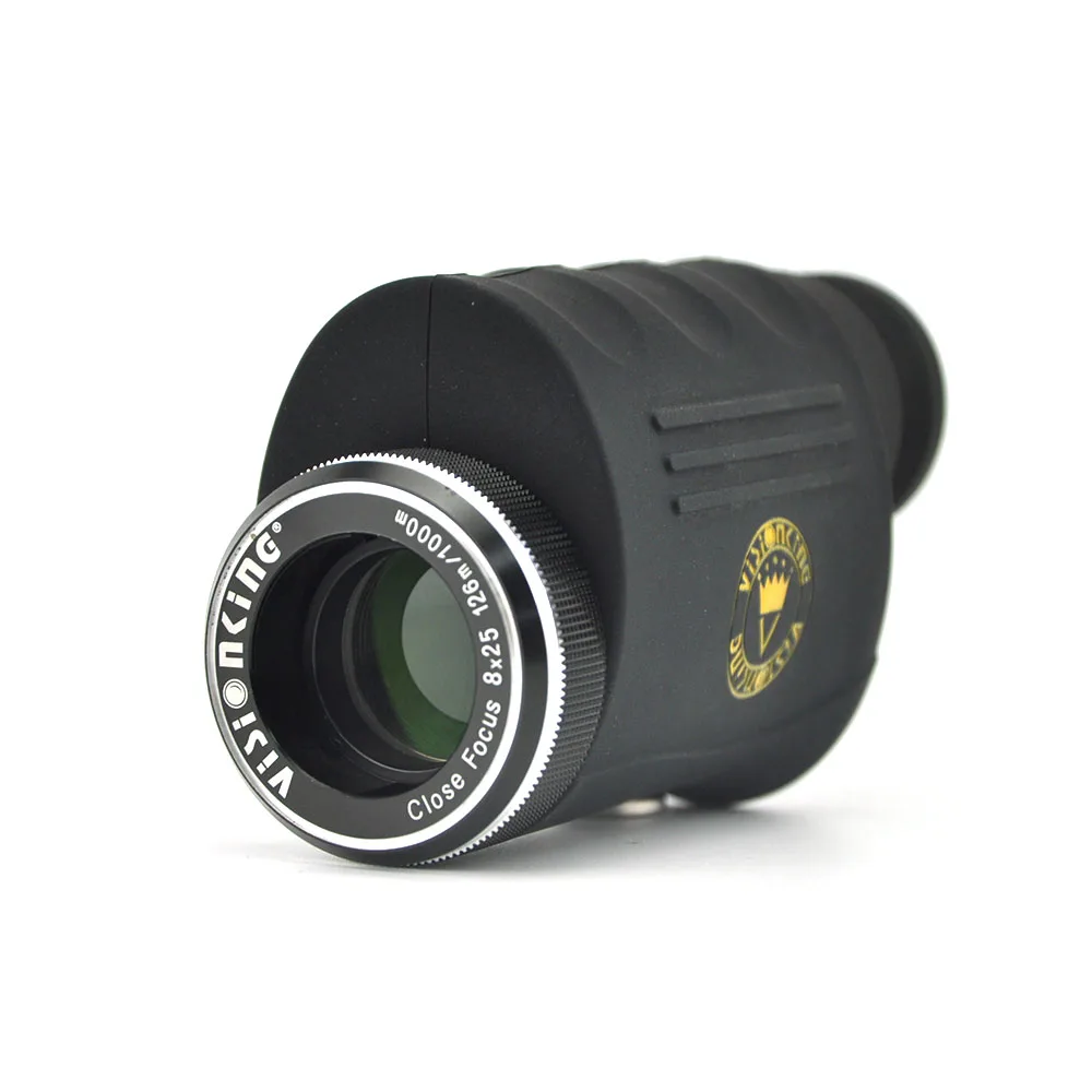 Visionking Монокуляр телескоп 8x25 Портативный с закрытым фокусом BAK4 призма для