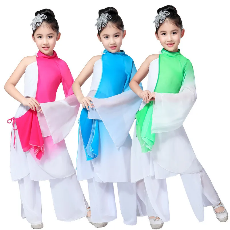 Новинка Детский костюм для танцев yangko девочек сценические костюмы классические