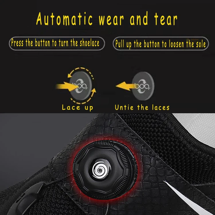 CUNGEL Men Road Bike Bicycle Shoes Anti-slip Breathable Cycling Shoes Triathlon Athletic Sport Shoes Zapatos Bicicleta