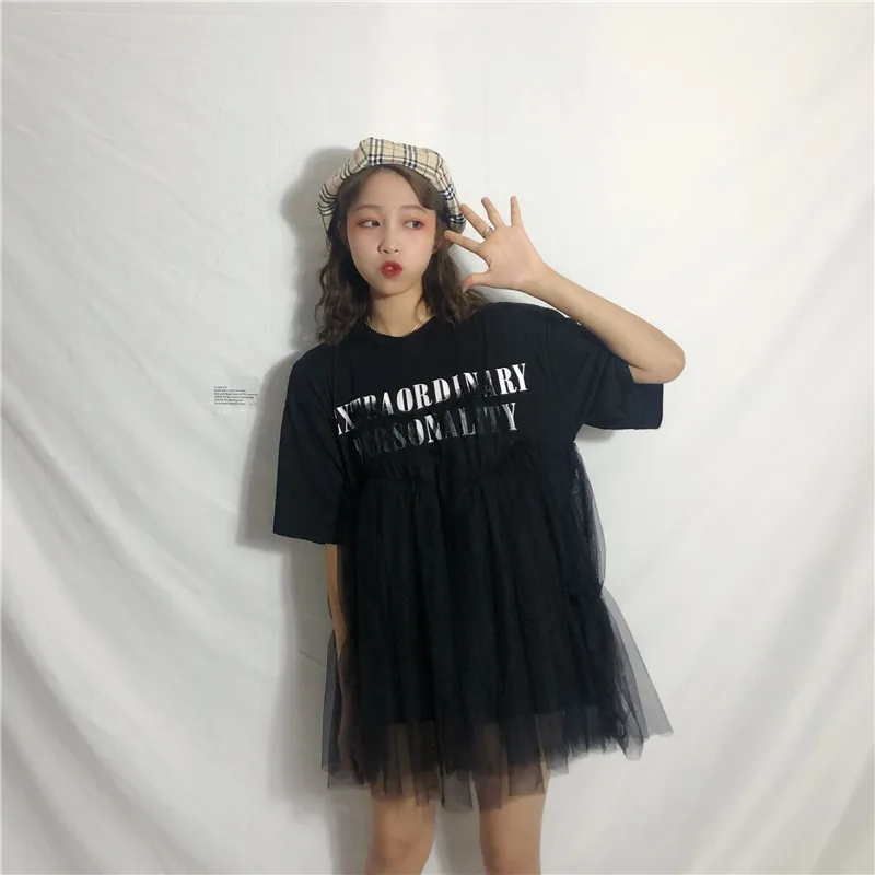 Женская футболка с единорогом Kpop хлопковая трикотажная длинными рукавами и