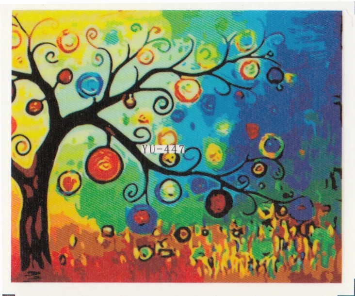 

Water Transfers Stickers Nail Decals Stickers OIL PAINTING ABSTRACTISM VAN GOGH BIG TREE LACE BRICK PATTERN YU447-458