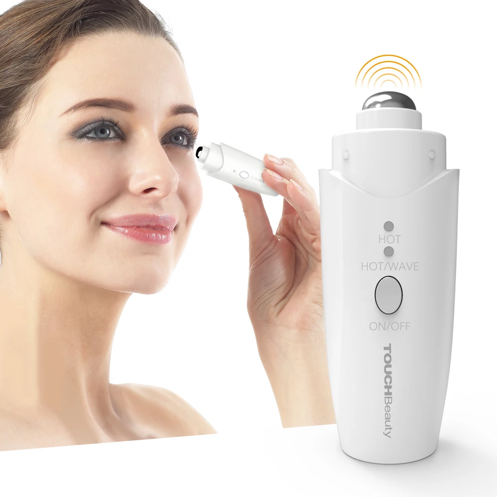 

TOUCHBeauty Heated Anti-Aging Vibrating Eye Massage, Mini eye fine lines Sonic Eye Device, Lighten Dark Circles and Puffiness