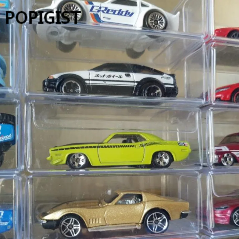 4,1X4,3X8,2 см ПВХ ясно MATCHBOX TOMY игрушечный автомобиль модель 1/64 TOMICA Hot Wheels пыли Дисплей защиты Box 100 шт