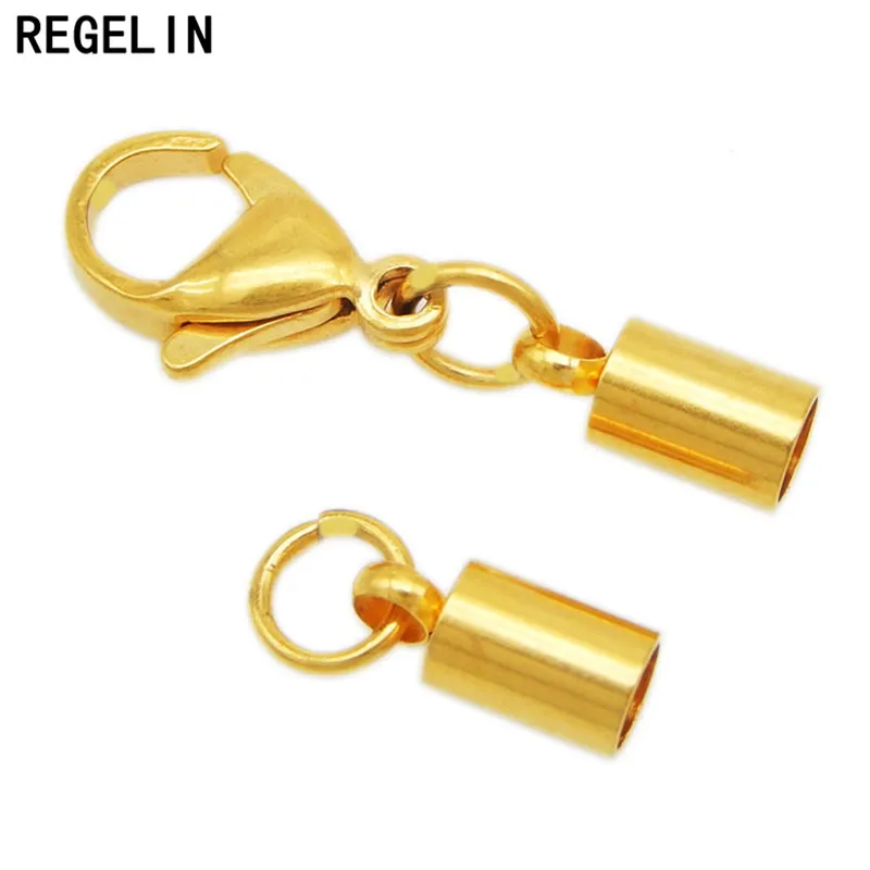 REGELIN 316 застежки-крючки из нержавеющей стали для ювелирных изделий 5 шт. кожаный