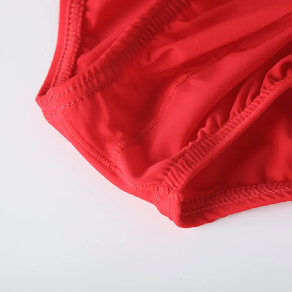 Сексуальные мужские короткие дышащие ультратонкий гладкий Ice Silk Brief U выпуклые