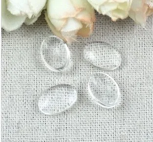 

A1908Free Shipping!100pcs/lot 14*10mm Good Quality oval Transparent Clear Glass Cabochons Cameo settings Glass Cover