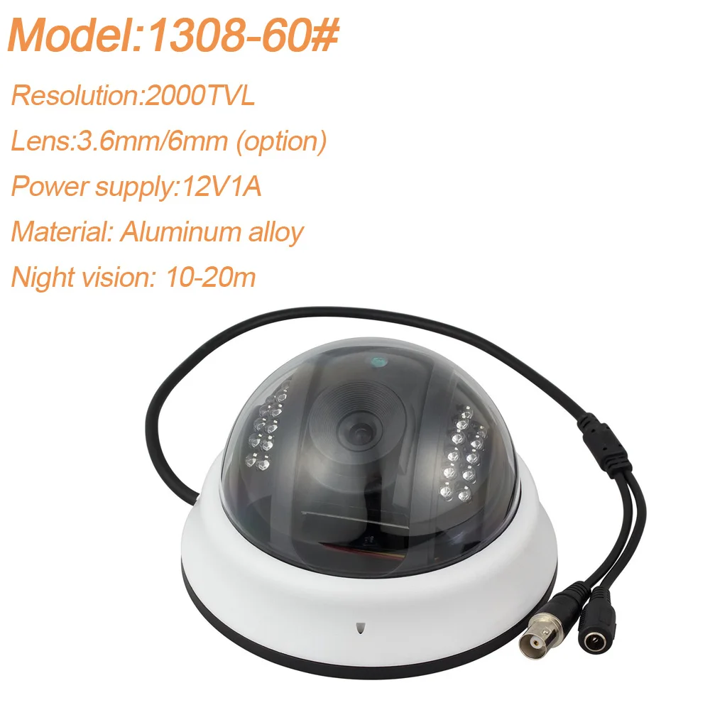 1308 AHD Camera only DIY 4CH 8CH 16CH DVR рекордер наружная камера система безопасности комплект 2000TVL ИК всепогодный Крытый CCTV камера система - Цвет: 1308 AHD Camera only