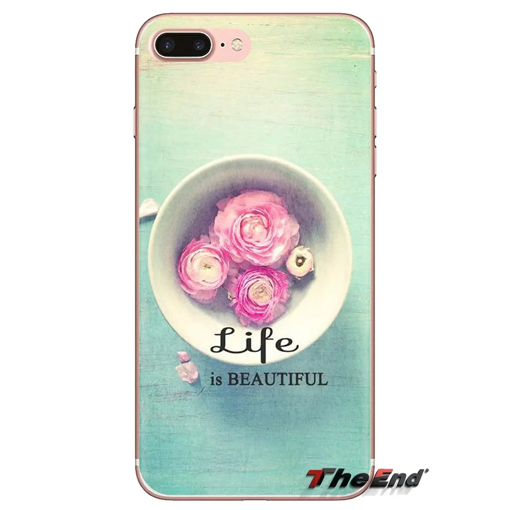 Чехол Life is Inspirational Quote для телефона LG Spirit Motorola Moto X4 E4 E5 G5 G5S G6 Z Z2 Z3 G2 G3 C Play Plus Mini |