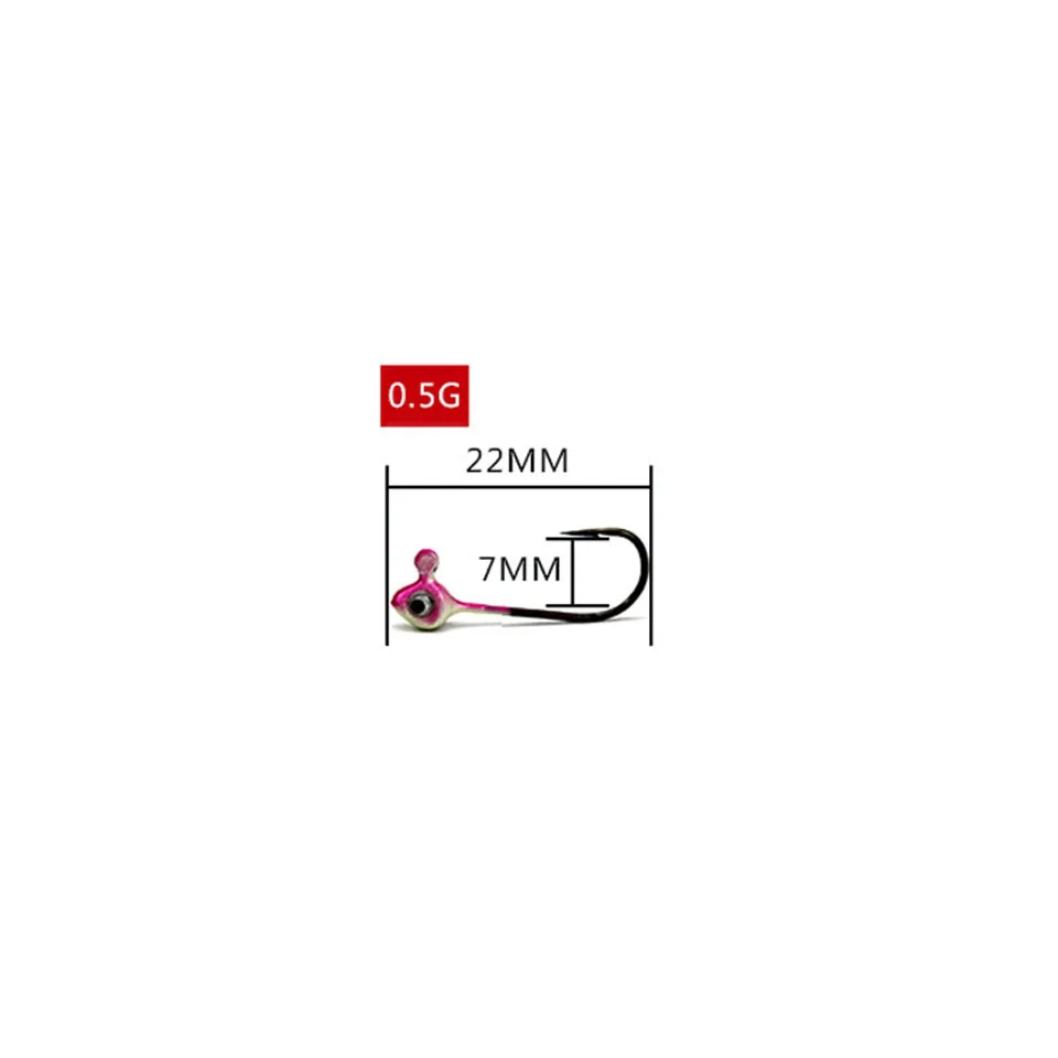 0.5G 5 шт. кренк джиг голова крюк 0,5 г 1 г 2 г 3 г 4 г 5 г джиг свинцовый крючок для рыбалки голова крюк для мягкой приманки приманка для пресной воды соленой рыбалки - Цвет: 0.5G