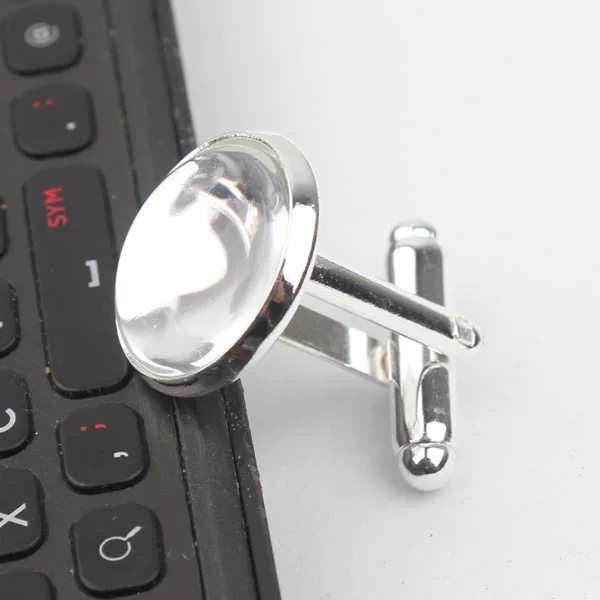 Запонки заготовок Настройки запонки лотки с серебряным покрытием Медь