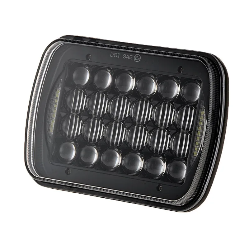 Пара 5 ''x 7'' дюймов 85 Вт 5D прямоугольная светодиодная фара с DRL Для Jeep Cherokee XJ